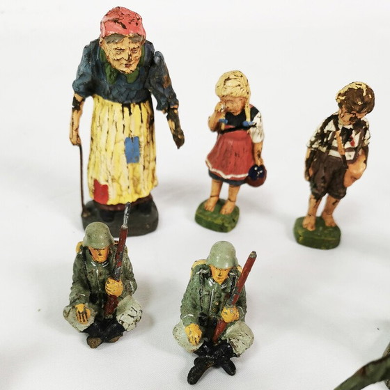 Image 1 of Figurines de soldats en fil de fer de collection de Lineol-Elastolin, Allemagne 1930