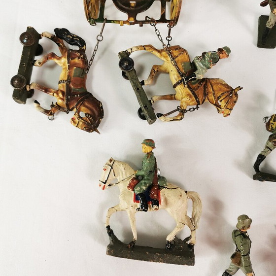 Image 1 of Figurines de soldats en fil de fer de collection de Lineol-Elastolin, Allemagne 1930