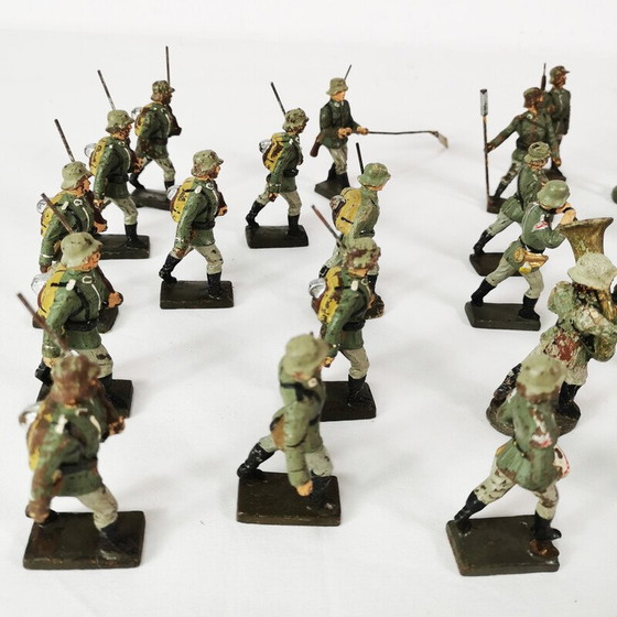 Image 1 of Figurines de soldats en fil de fer de collection de Lineol-Elastolin, Allemagne 1930