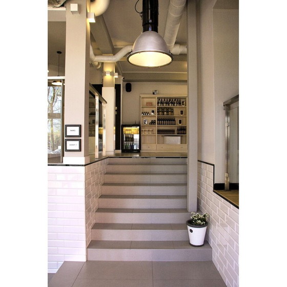 Image 1 of Lampes suspendues industrielles vintage par Elgo, Pologne 1990