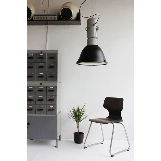 Image 1 of Lampes suspendues industrielles vintage par Elgo, Pologne 1990