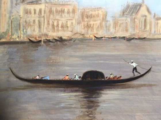 Image 1 of Huile Sur Panneau D'Henry St Clair (1899-1990) "Venise"