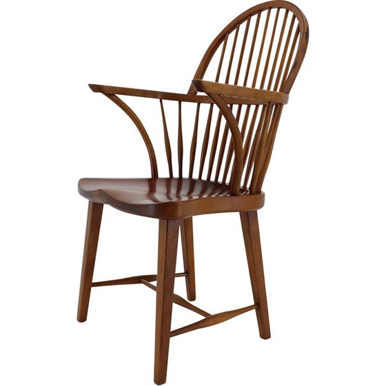 Image 1 of Chaise vintage "Ch 18a" en bois de chêne par Fritz Henningsen, Danemark 1940