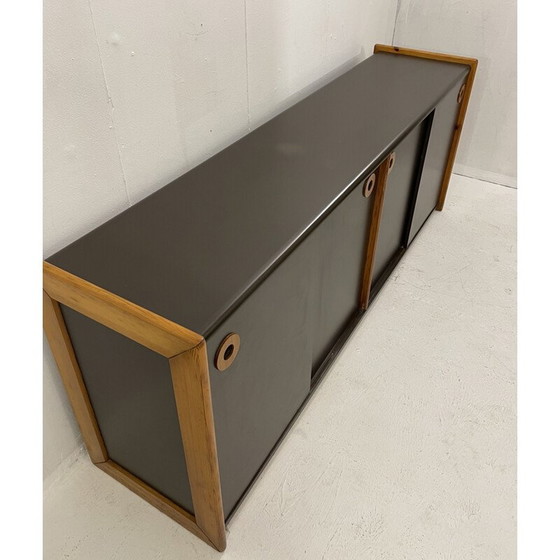 Image 1 of Buffet bas en bois du milieu du siècle, Italie 1970