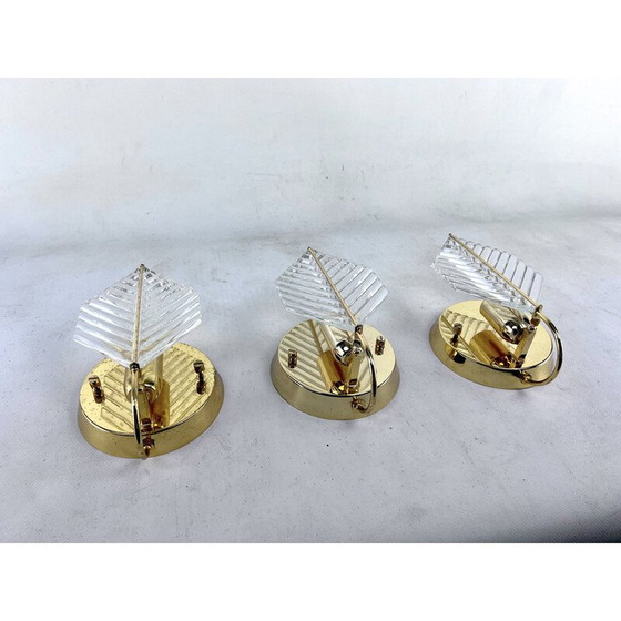 Image 1 of Ensemble de 3 lampes murales vintage en métal pour Zero Quattro, 1960