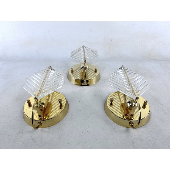 Image 1 of Ensemble de 3 lampes murales vintage en métal pour Zero Quattro, 1960