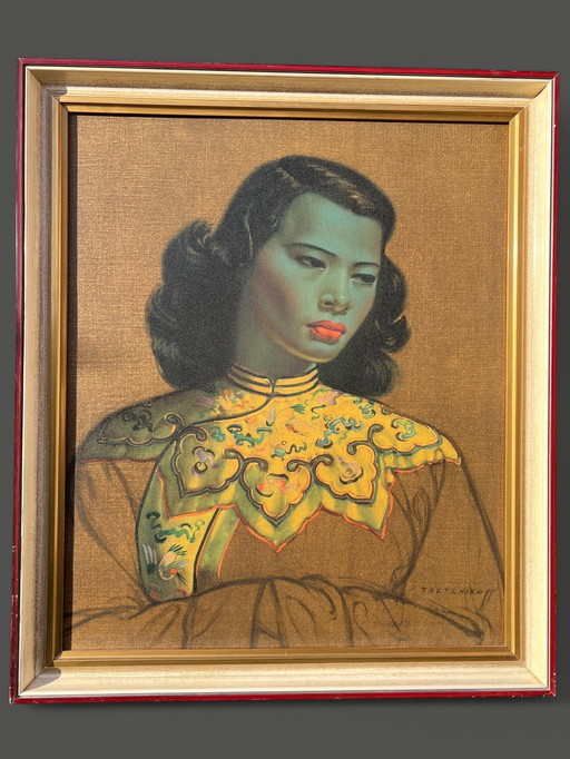 Vladimir Tretchikoff : "La jeune fille chinoise" - Tirage d'époque