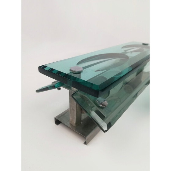 Image 1 of Paire d'appliques en verre du milieu du siècle, Italie 1960-1970