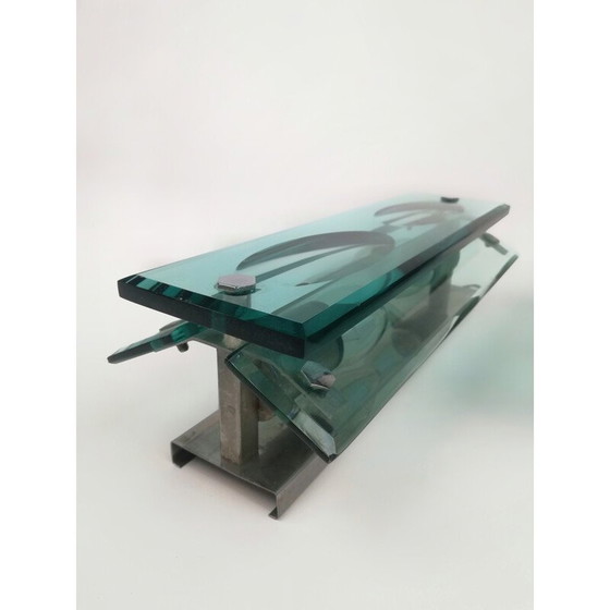 Image 1 of Paire d'appliques en verre du milieu du siècle, Italie 1960-1970