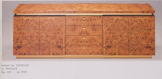 Image 1 of Magnifique et très rare buffet du designer Gianluigi Gorgoni pour Fratelli Turri