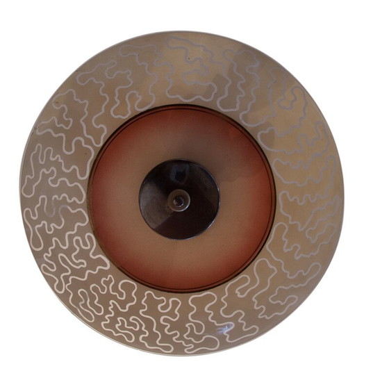 Image 1 of Lustre rond émaillé et peint, 1960
