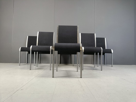 Image 1 of Chaises de salle à manger postmodernes belges, 1990S