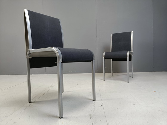 Image 1 of Chaises de salle à manger postmodernes belges, 1990S