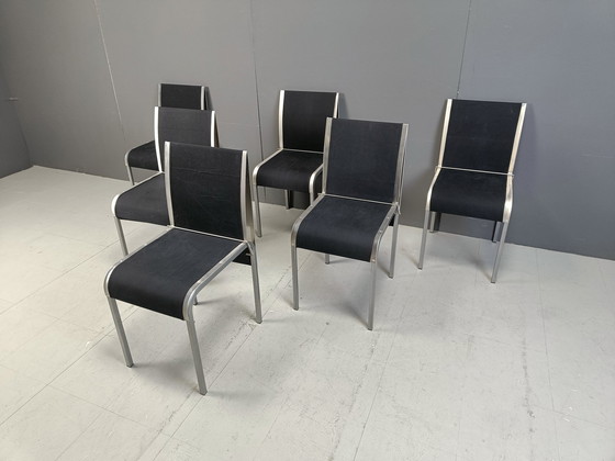 Image 1 of Chaises de salle à manger postmodernes belges, 1990S