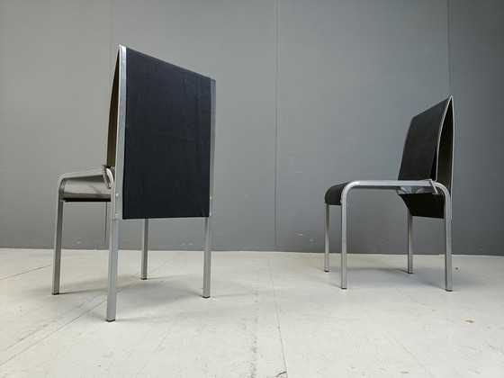 Image 1 of Chaises de salle à manger postmodernes belges, 1990S