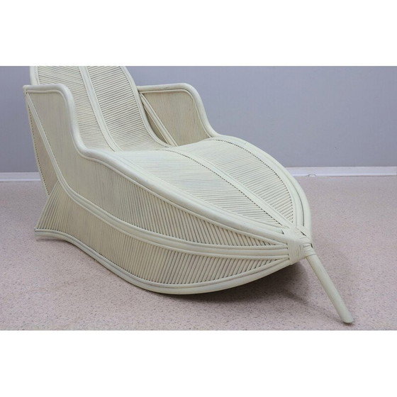 Image 1 of Fauteuil vintage en rotin par Vivai Del Sud, Italie 1970
