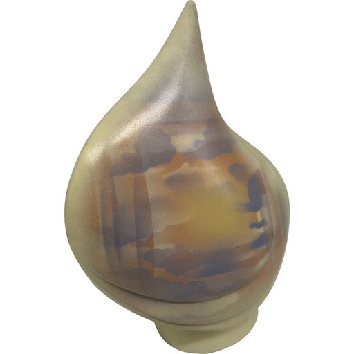 Vase vintage en faïence en forme de goutte pour Bb, 1970