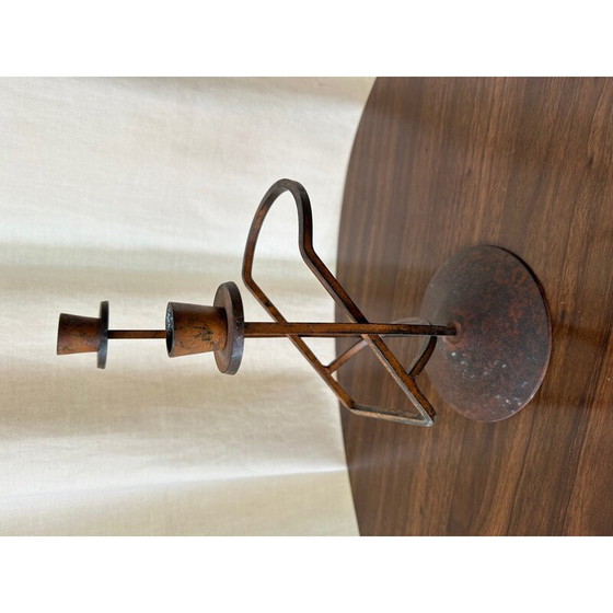 Image 1 of Chandelier vintage en fer, 1970