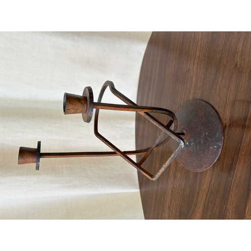 Chandelier vintage en fer, 1970