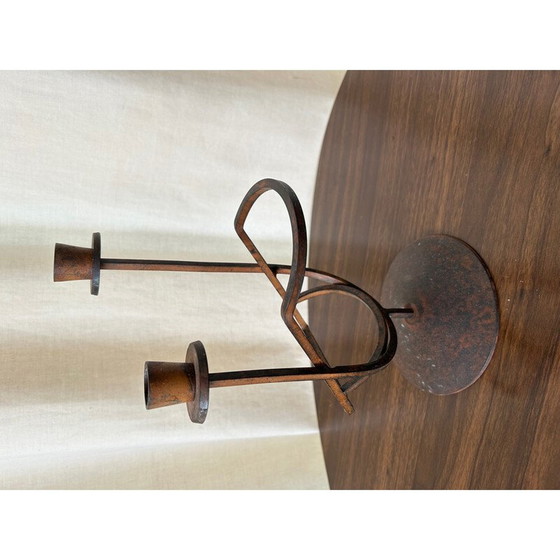 Image 1 of Chandelier vintage en fer, 1970