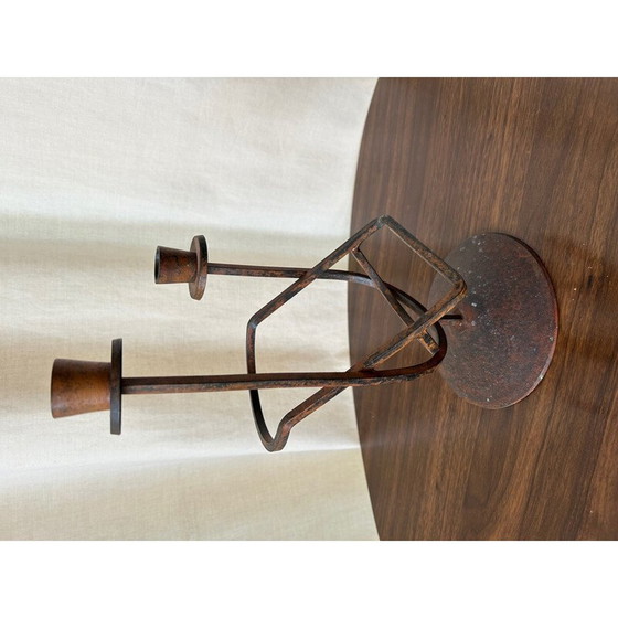 Image 1 of Chandelier vintage en fer, 1970