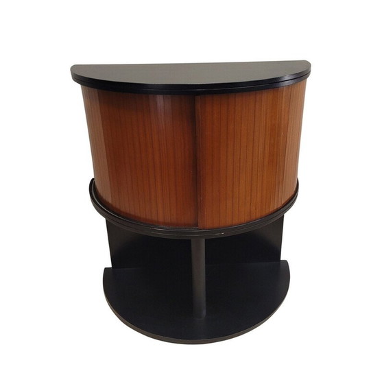 Image 1 of Meuble de rangement vintage en bois verni et laqué, 1980