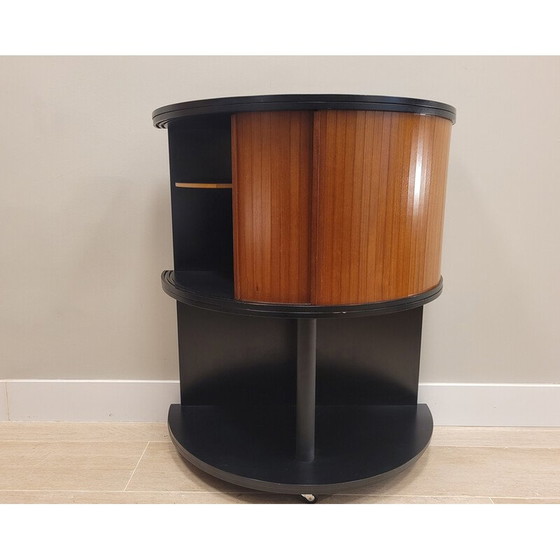 Image 1 of Meuble de rangement vintage en bois verni et laqué, 1980