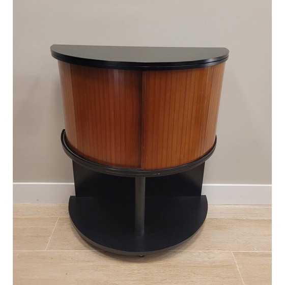 Image 1 of Meuble de rangement vintage en bois verni et laqué, 1980