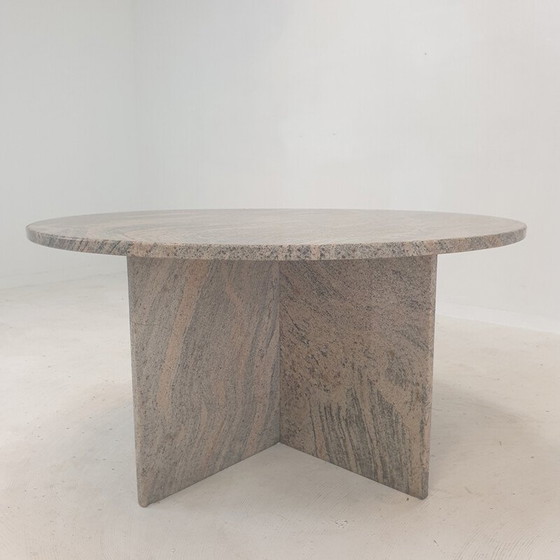 Image 1 of Table basse ronde vintage, Italie 1980