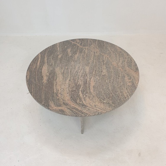 Image 1 of Table basse ronde vintage, Italie 1980