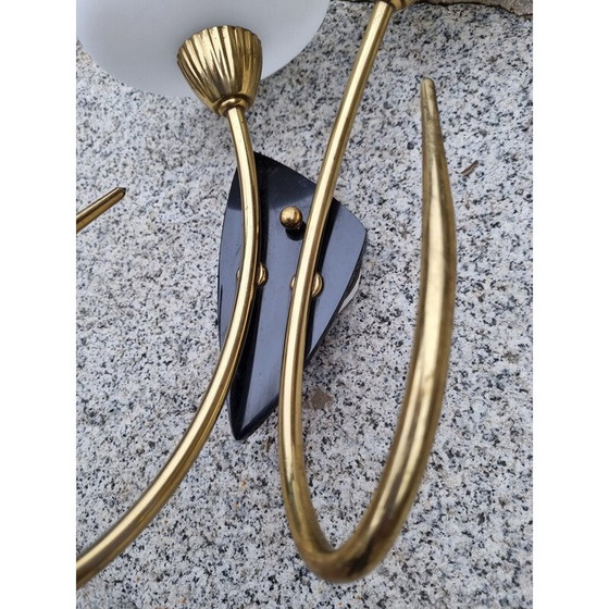 Image 1 of Lampe murale double vintage par Maison Arlus, 1950