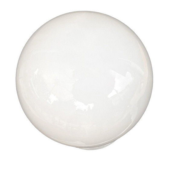 Image 1 of Applique industrielle vintage en verre soufflé et céramique, Allemagne 1980