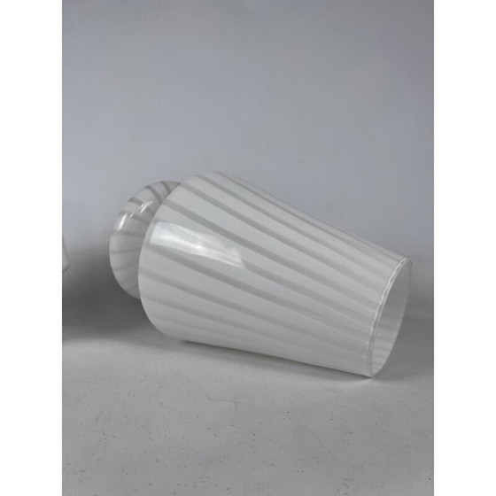 Image 1 of Paire de lampes de table postmodernes en verre de Murano, 1970