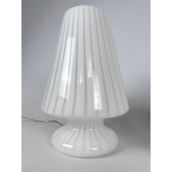Image 1 of Paire de lampes de table postmodernes en verre de Murano, 1970
