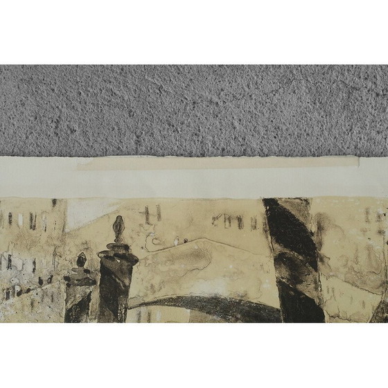 Image 1 of Lithographie vintage de René Genis, 1970