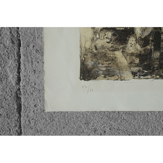 Image 1 of Lithographie vintage de René Genis, 1970