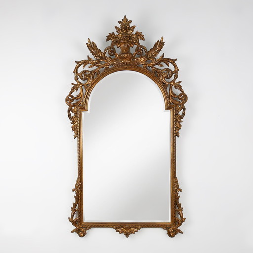 Grand miroir baroque du 20e siècle par Deknudt, Belgique, 1950S