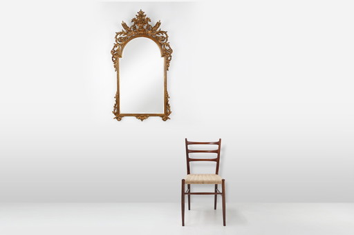 Grand miroir baroque du 20e siècle par Deknudt, Belgique, 1950S