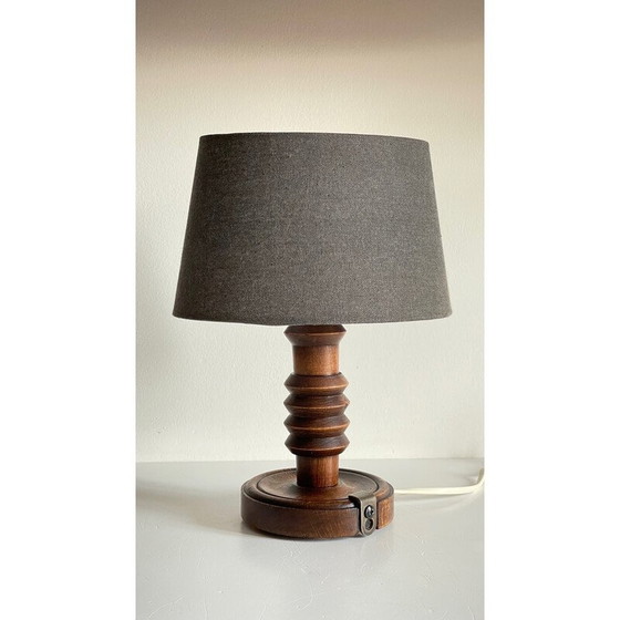 Image 1 of Lampe géométrique en bois massif, 1960