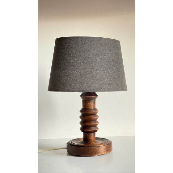 Image 1 of Lampe géométrique en bois massif, 1960
