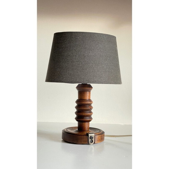 Image 1 of Lampe géométrique en bois massif, 1960