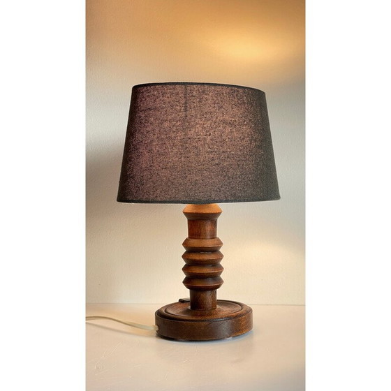 Image 1 of Lampe géométrique en bois massif, 1960