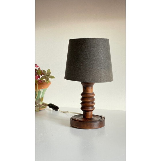 Image 1 of Lampe géométrique en bois massif, 1960