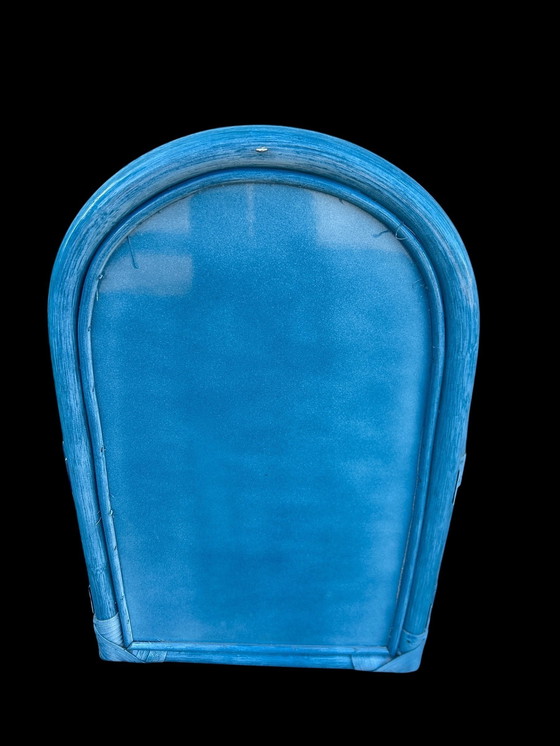 Image 1 of Miroir Triptyque en Rotin