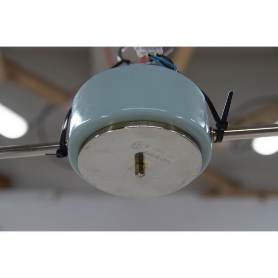 Image 1 of Lampe suspendue en verre du milieu du siècle, Tchécoslovaquie, années 1950