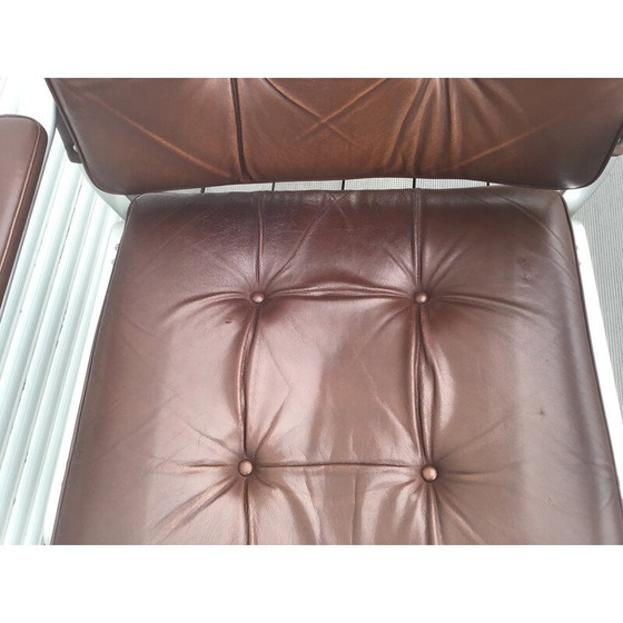 Image 1 of Fauteuil en cuir vintage Mondo de Karl Erik Ekselius