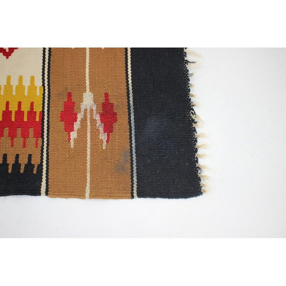 Image 1 of Tapis Kilim vintage en laine, Tchécoslovaquie, années 1960