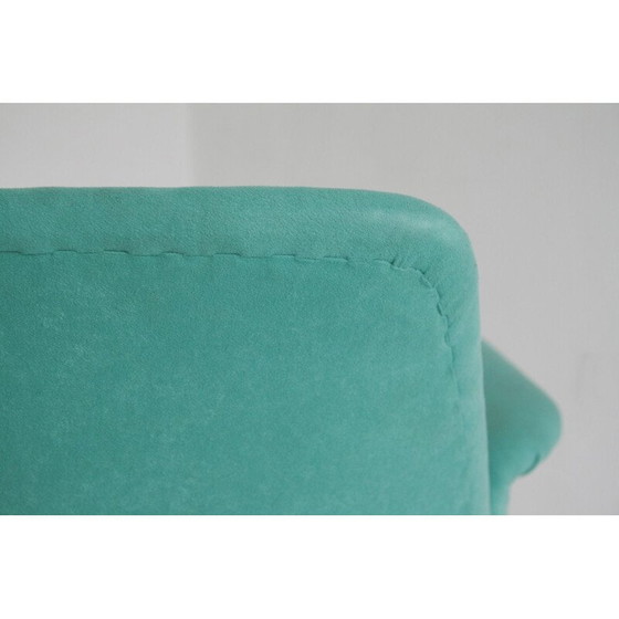 Image 1 of Fauteuil vintage turquoise, 1950