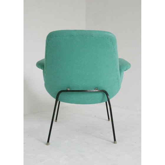 Image 1 of Fauteuil vintage turquoise, 1950