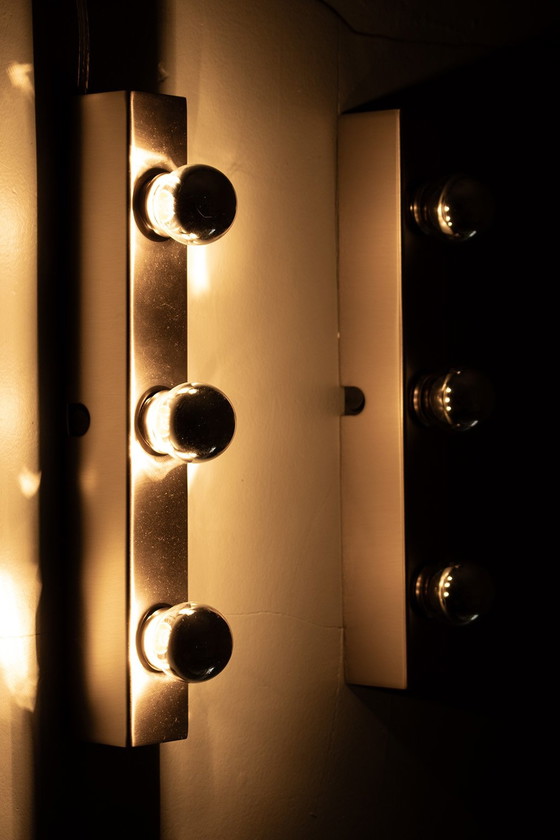 Image 1 of Set de 2 lampes miroir en acier inoxydable
